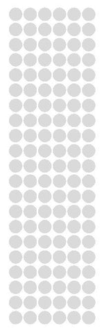 3/8" Light Grey Gray Round Vinyl Color Code Inventory Label Dot Stickers - Winter Park Products