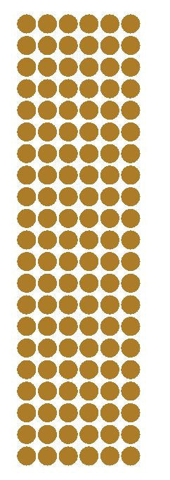 3/8" Gold Round Vinyl Color Code Inventory Label Dot Stickers - Winter Park Products