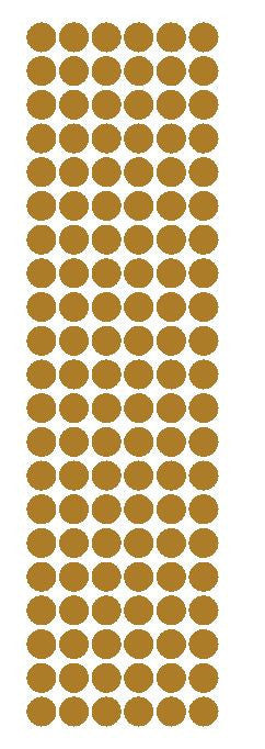 3/8" Gold Round Vinyl Color Code Inventory Label Dot Stickers - Winter Park Products