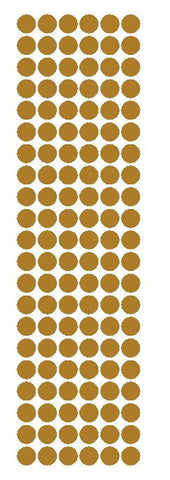 3/8" Gold Round Vinyl Color Code Inventory Label Dot Stickers - Winter Park Products