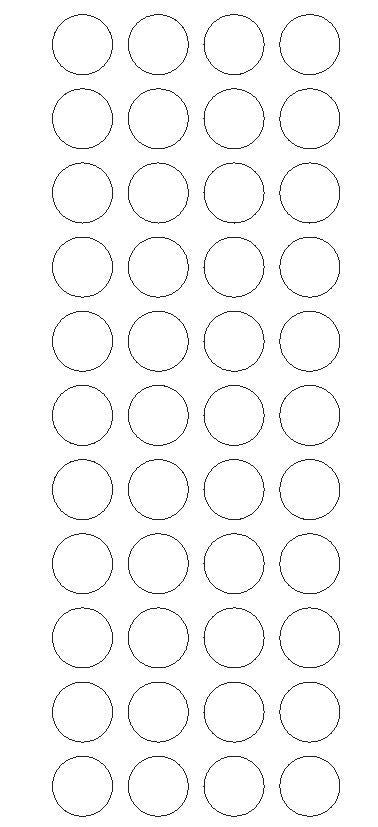 3/4" CLEAR Round Color Code Inventory Label Dot Stickers MADE IN USA - Winter Park Products