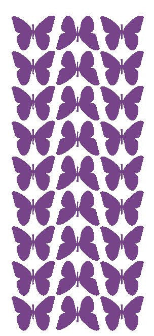 Lavender 1" Butterfly Stickers BRIDAL SHOWER Wedding Envelope Seals School arts & Crafts - Winter Park Products