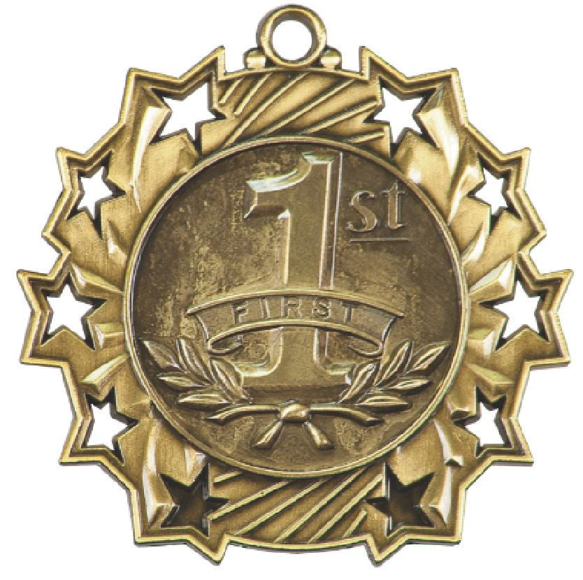 Perfect Attendance Medals With Free Lanyard - Award Trophy (TS511) - FREE SHIPPING
