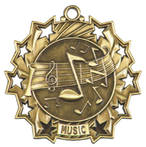 Music Medals Award Trophy W/Free Lanyard FREE SHIPPING TS508 - Winter Park Products