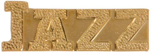 Gold Finish Metal Jazz Pin TIE TACK Music Band School Varsity Insignia Chenille - Winter Park Products
