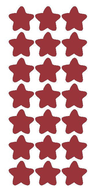 1-1/4 Burgundy Star Stickers Wedding Envelope Seals School Arts & Cra –  Winter Park Products