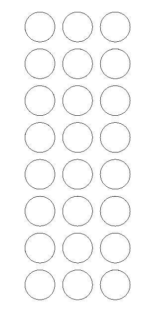 1" White Round Vinyl Color Code Inventory Label Dot Stickers - Winter Park Products