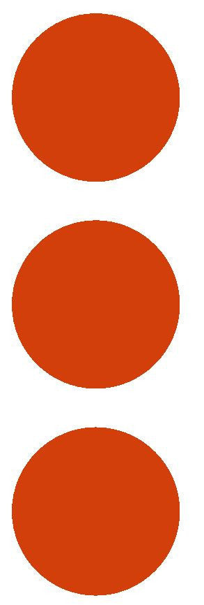 2-1/2" Red Round Color Code Inventory Label Dots Stickers - Winter Park Products