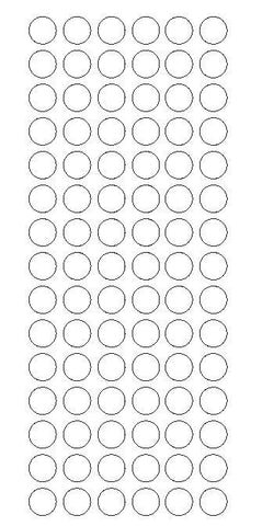 1/2" CLEAR Round Vinyl Color Coded Inventory Label Dots Stickers - Winter Park Products