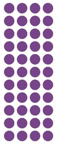 3/4" Lavender Round Color Code Inventory Label Dot Stickers - Winter Park Products