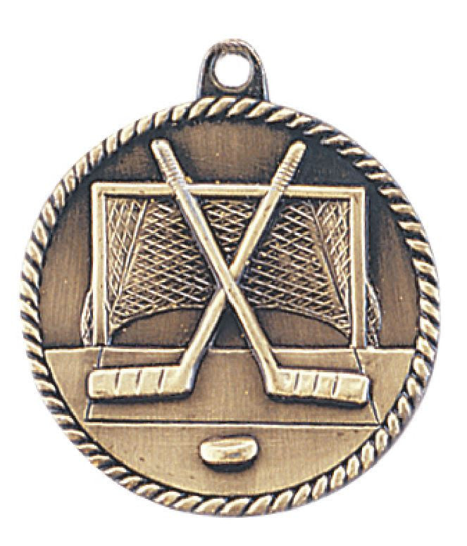 Hockey Medal Award Trophy With Free Lanyard HR730 - Winter Park Products
