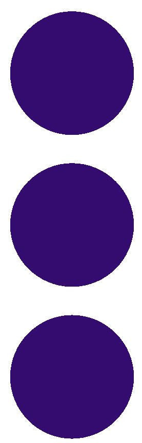 2-1/2" Purple Round Color Code Inventory Label Dots Stickers - Winter Park Products