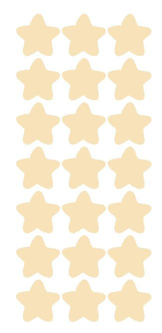 1-1/4" Ivory Star Stickers SHOWER Wedding Envelope Seals School Arts & Crafts - Winter Park Products
