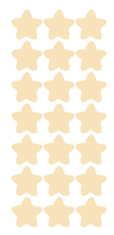 1-1/4" Ivory Star Stickers SHOWER Wedding Envelope Seals School Arts & Crafts - Winter Park Products