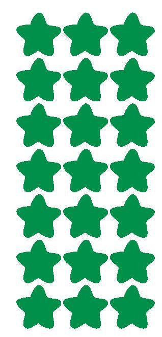 1-1/4" Green Star Stickers Wedding Envelope Seals School Arts & Crafts - Winter Park Products