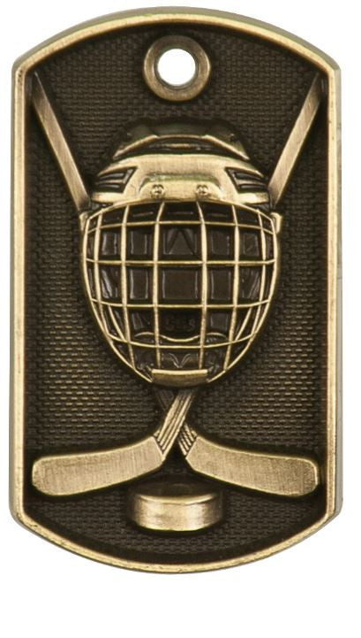 Hockey Dog Tag Award Trophy Team Sports W/Free Bead Chain FREE SHIPPING DT206 - Winter Park Products