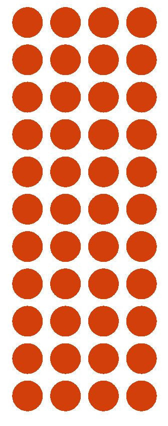 3/4" Red Round Color Code Inventory Label Dot Stickers - Winter Park Products