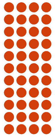 3/4" Red Round Color Code Inventory Label Dot Stickers - Winter Park Products
