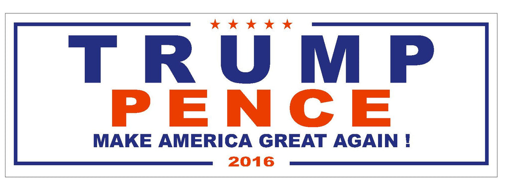 Trump Pence 2016 TRUMP FOR PRESIDENT BUMPER STICKER or Helmet Sticker D2742 - Winter Park Products