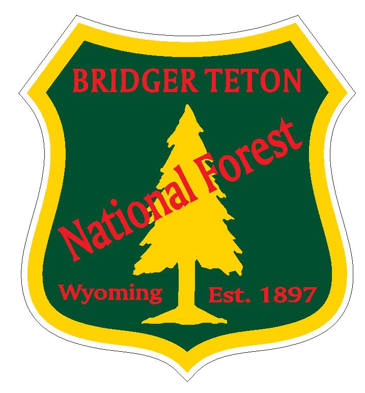 Bridger Teton National Forest Sticker R3207 Wyoming
