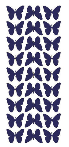 Sapphire Blue 1" Butterfly Stickers BRIDAL SHOWER Wedding Envelope Seals School arts & Crafts - Winter Park Products