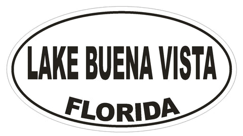 Lake Buena Vista Florida Oval Bumper Sticker or Helmet Sticker D2680 Decal - Winter Park Products