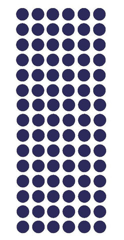1/2" Sapphire Blue Round Vinyl Color Coded Inventory Label Dots Stickers - Winter Park Products