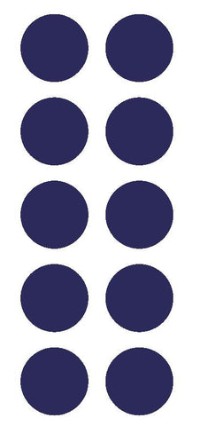 1-1/2" Sapphire Blue Round Color Coded Inventory Label Dots Stickers - Winter Park Products