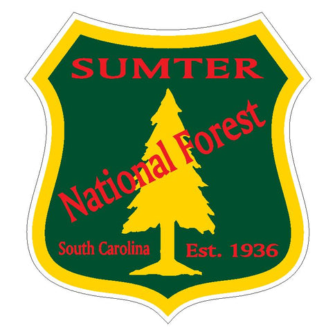 Sumter National Forest Sticker R3314 South Carolina