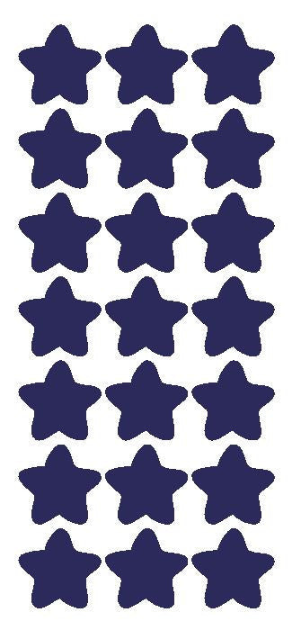 1-1/4" Sapphire Blue Star Stickers Wedding Envelope Seals School Arts & Crafts - Winter Park Products