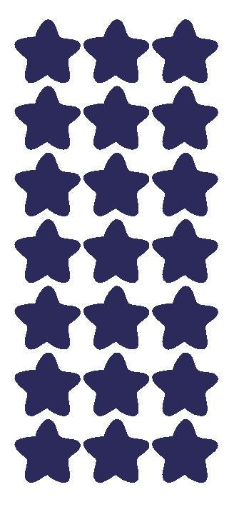 1-1/4" Sapphire Blue Star Stickers Wedding Envelope Seals School Arts & Crafts - Winter Park Products