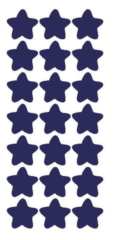 1-1/4" Sapphire Blue Star Stickers Wedding Envelope Seals School Arts & Crafts - Winter Park Products