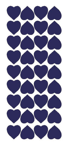 Sapphire Blue 1" Heart Stickers BRIDAL SHOWER Wedding Envelope Seals School arts Crafts - Winter Park Products