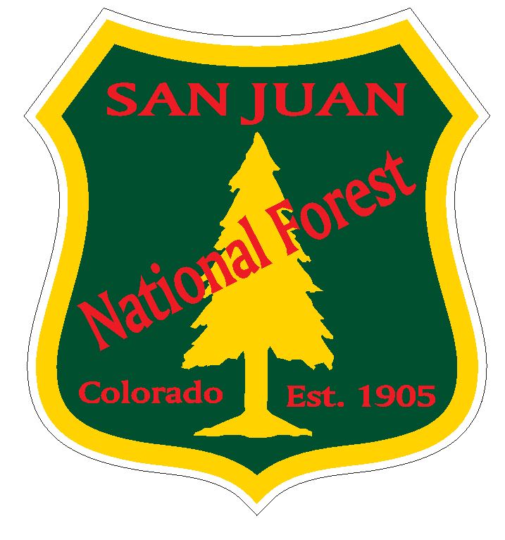 San Juan National Forest Sticker R3303 Colorado