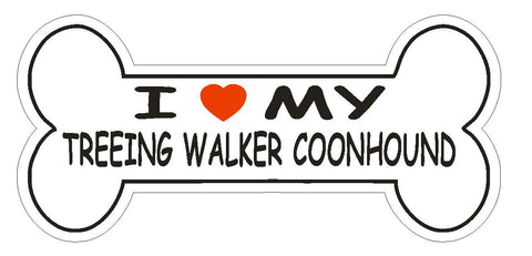 Love My Treeing Walker Coonhound Bumper Sticker or Helmet Sticker D2537 Decal - Winter Park Products