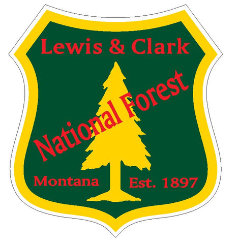 Lewis & Clark National Forest Sticker R3265 Montana