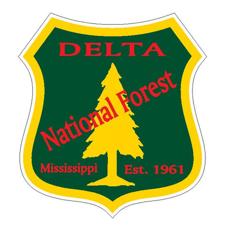 Delta National Forest Sticker R3226 Mississippi