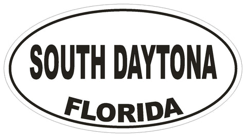 South Daytona Florida Oval Bumper Sticker or Helmet Sticker D2706 Decal - Winter Park Products
