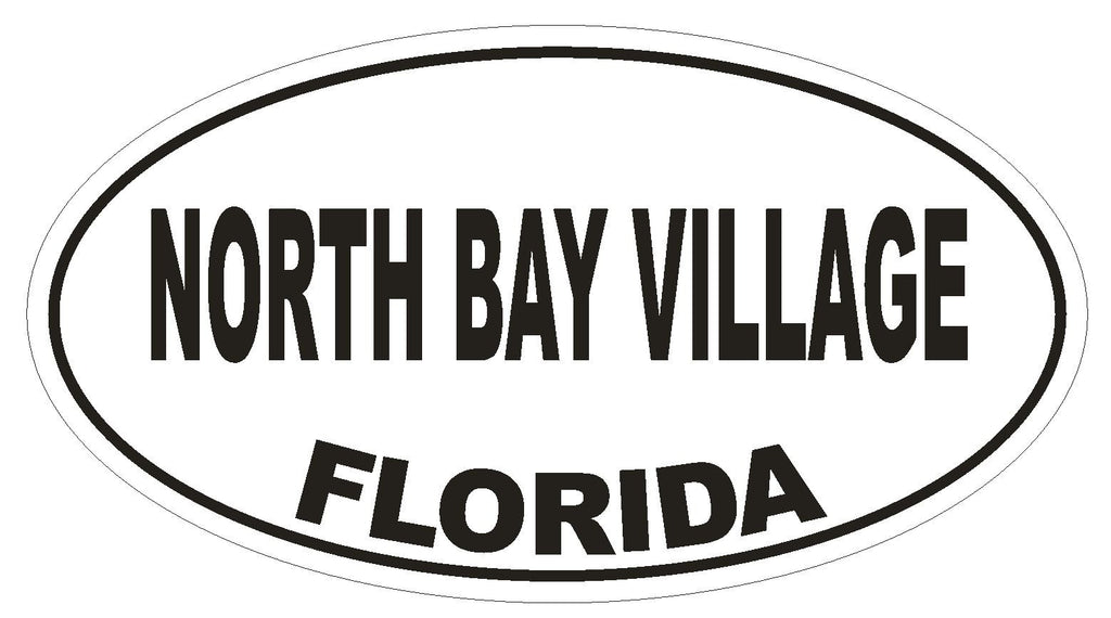 North Bay Village Florida Oval Bumper Sticker or Helmet Sticker D2698 Decal - Winter Park Products
