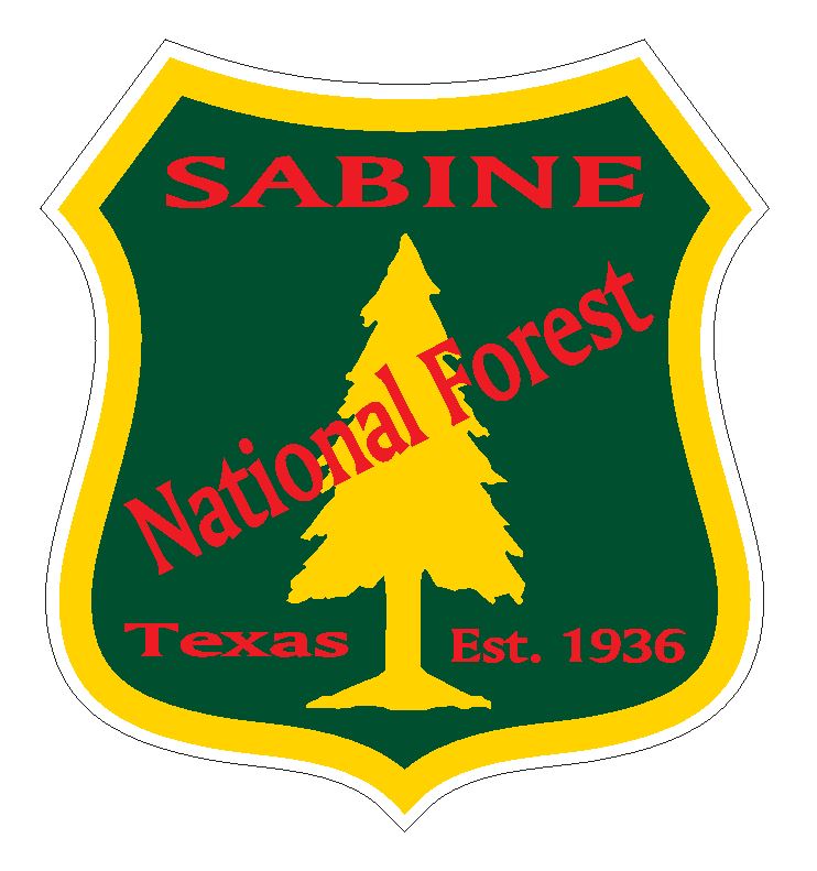 Sabine National Forest Sticker R3297 Texas