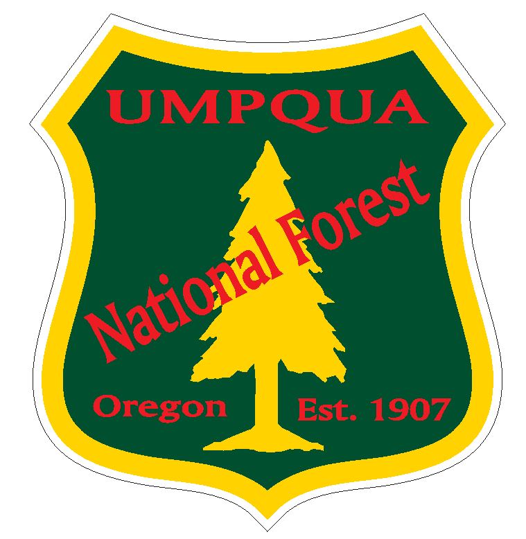 Umpqua National Forest Sticker R3324 Oregon