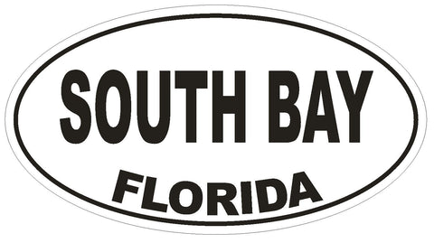 South Bay Florida Oval Bumper Sticker or Helmet Sticker D2615 Euro Oval Decal - Winter Park Products