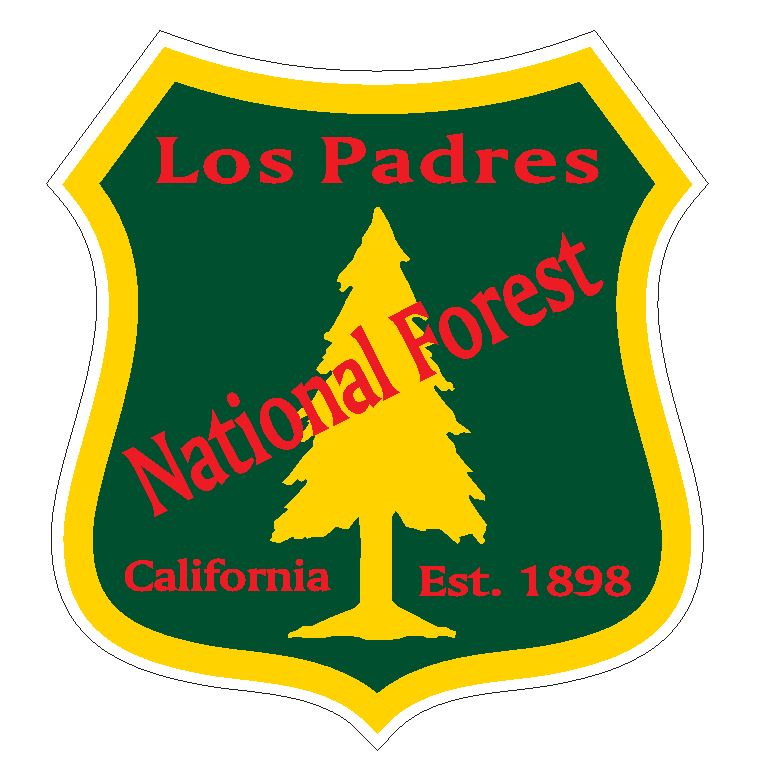 Los Padres National Forest Sticker R3268 California