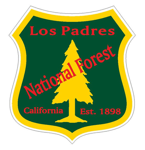 Los Padres National Forest Sticker R3268 California