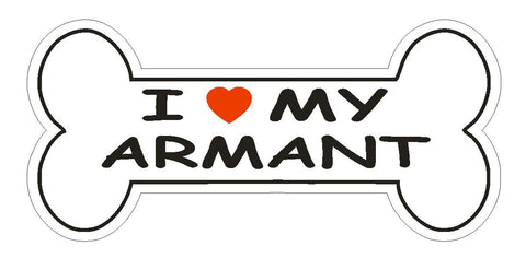 Love My Armant Bumper Sticker or Helmet Sticker D2427 Dog Bone Pet Lover - Winter Park Products