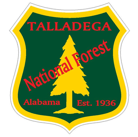 Talladega National Forest Sticker R3317 Alabama