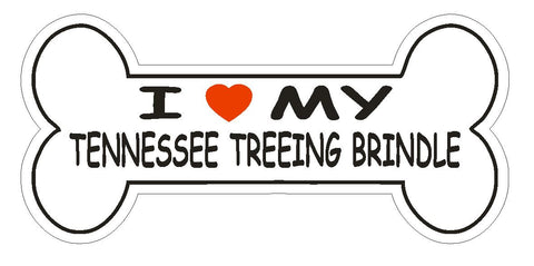 Love My Tennessee Treeing Brindle Bumper Sticker or Helmet Sticker D2559 Decal - Winter Park Products