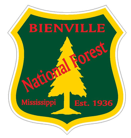 Bienville National Forest Sticker R3202 Mississippi