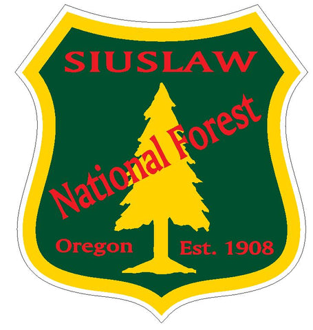 Siuslaw National Forest Sticker R3311 Oregon