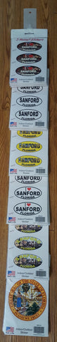 Sanford Florida Helmet Sticker Strip Wholesale Fundraiser